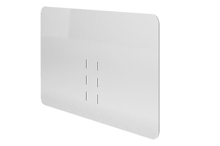 Ochranné sklo 1 x 0,7m, montáž za monitor (VESA 100 x 100)