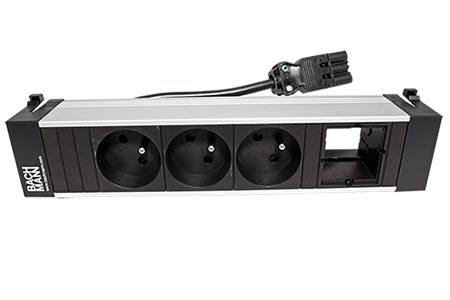 Systém POWER FRAME, box pro 4 moduly, 3x zásuvka CZ, 1x volné (916.0621 ...