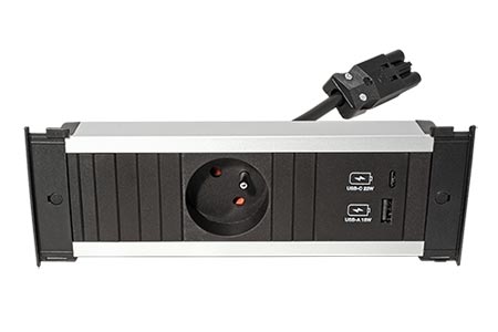 Systém KAPSA S, 2x zásuvka CZ, zdroj 22W (USB A + C) (927.707)