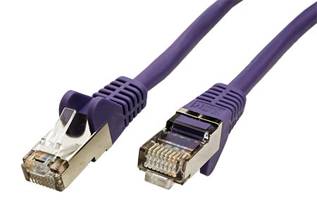 FTP patchkabel kat. 5e, 3m, fialový