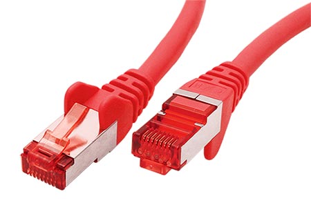 S/FTP patchkabel kat. 6, LSOH, 50m, červený