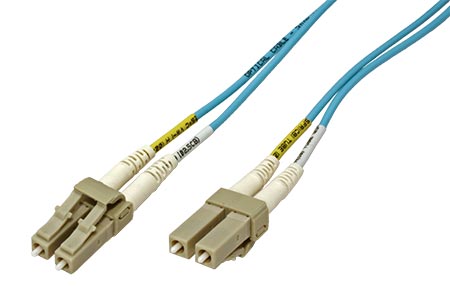Optický patchkabel LC-LC 50/125 (multimode), duplex, OM3, 1m