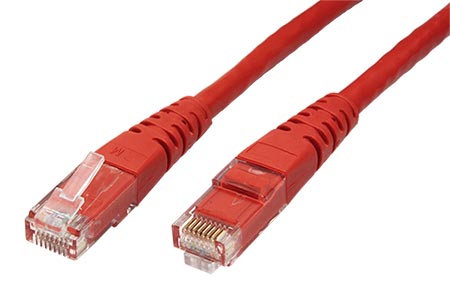 UTP patchkabel kat. 6, 1,5m, červený