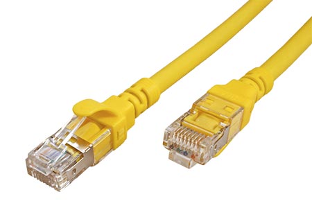 S/FTP patchkabel kat. 6a, Component Level, 1m, LSOH, žlutý