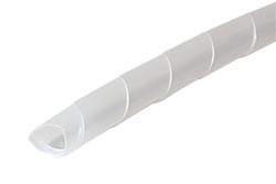 Kabelový organizér, průměr 12mm, bílá spirála, 10m