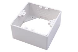 Instalační krabice na omítku, 80x80x40mm, bílá