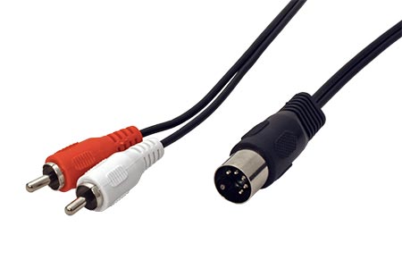 Kabel audio DIN5pin(M) -> 2x cinch, 1,5m