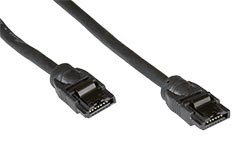 Kabel datový SATA 6 Gb/s, 0,5m, západky