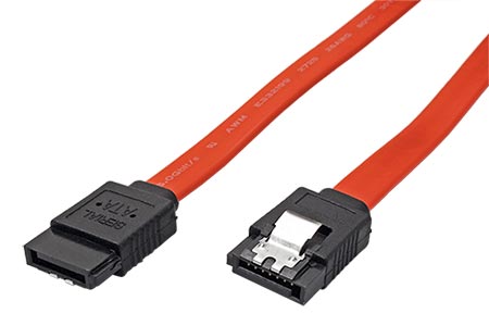Kabel datový SATA 6 Gb/s, 1m, západky