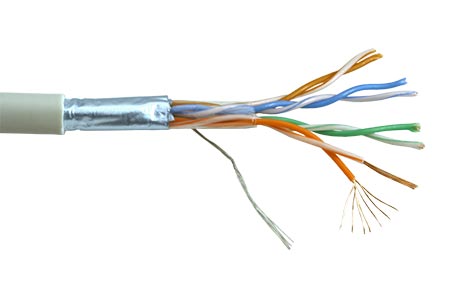 Kabel FTP kulatý, kat. 5e, 100m, lanko