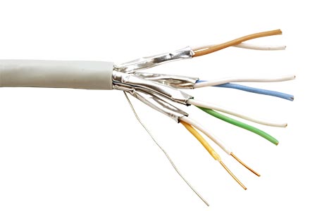 Kabel FTP (PiMF) kulatý, kat. 6a, 100m, drát