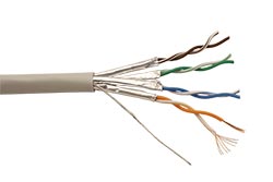 Kabel FTP (PiMF) kulatý, kat. 6a, 305m, lanko