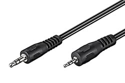 Kabel jack 3,5M - jack 2,5M, 2m