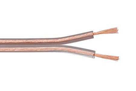 Kabel k reproduktorům, 2x 2,5mm2, CCA, transparentní, 1m
