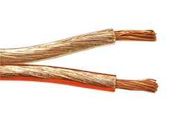 Kabel k reproduktorům, 2x 4mm2, CCA, trasparentní, 100m
