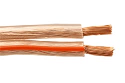 Kabel k reproduktorům, 2x 4mm2, měď, trasparentní, 100m