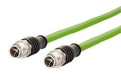 Kabel M12 8pin (M) kód X - M12 8pin (M) kód X, 1m