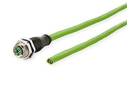 Kabel M12 8pin (M) kód X - M12 8pin (M) kód X, PUR, 5m