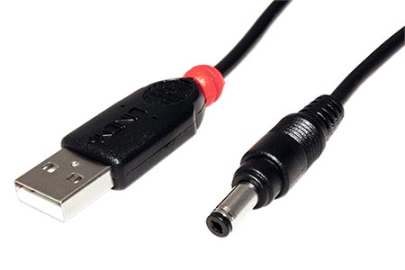 Kabel napájecí USB -> souosý napájecí konektor 4,8x1,7mm, 1,5m