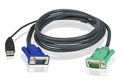 Kabel pro KVM přepínač, MD18SPHD - VGA+USB, 1,8m (2L-5202U)