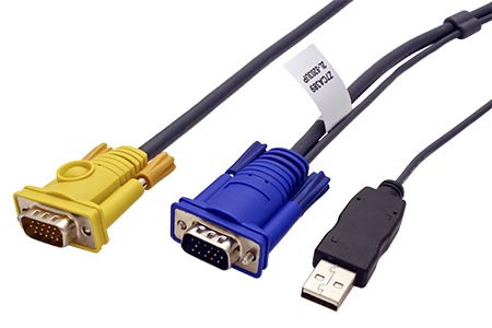 Kabel pro KVM přepínač, MD18SPHD - VGA+USB, 3m (2L-5203UP)