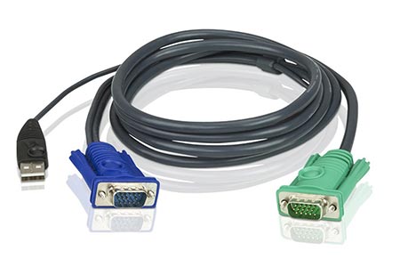 Kabel pro KVM přepínač, MD18SPHD - VGA+USB, 5m (2L-5205U)