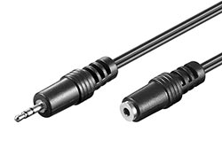 Kabel prodlužovací jack 2,5M - jack 2,5F, 2m
