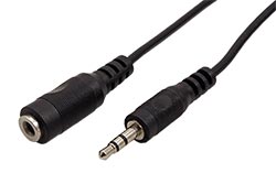 Kabel prodlužovací jack 3,5M - jack 3,5F, 5m