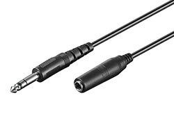 Kabel prodlužovací jack 6,35M - jack 6,35F, 5m 
