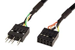 Kabel prodlužovací pro interní audio (10pinový konektor) 0,4m