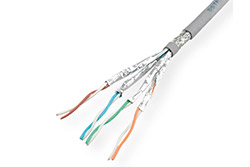 Kabel S/FTP (PiMF) kulatý, kat. 6, 305m, Eca, drát, AWG23