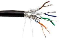 Kabel S/FTP venkovní, kat. 6, 100m, drát