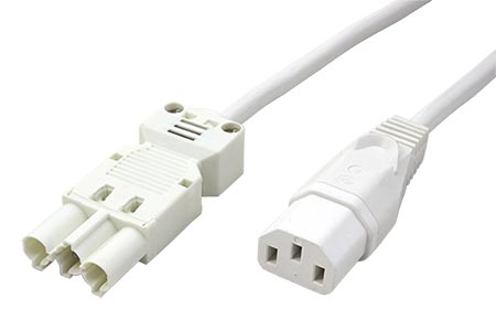 Kabel síťový, GST18(M) - C13, 2m, bílý (60118-333)