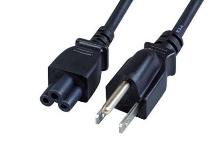 Kabel síťový k notebooku US, NEMA 5-15P(typ B) - IEC320 C5, 1,8m, černý (trojlístek)
