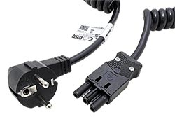 Kabel síťový kroucený, CEE 7/7(M) - GST18(F), 4,2m, černý (BM0010708)