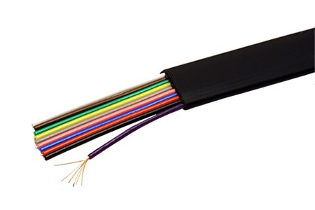 Kabel telefonní 10 žil, černý, CCA, 100m