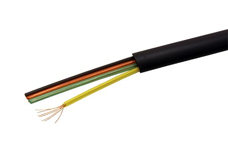 Kabel telefonní 4 žíly, černý, 100% měď, 100m, AWG30