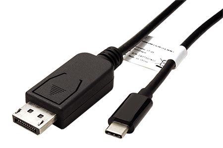 Kabel USB C(M) -> DisplayPort(M), 4K@30Hz, 1m