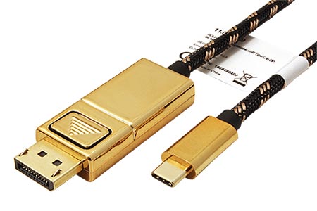 Kabel USB C(M) -> DisplayPort(M), 4K@60Hz, 2m