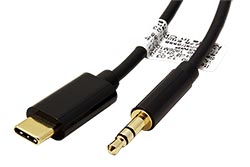 Kabel USB C(M) - jack3,5(M), 3m