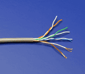 Kabel UTP kulatý, kat. 5e, 305m, lanko, AWG24