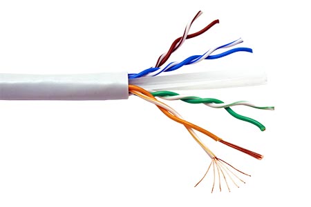 Kabel UTP kulatý, kat. 6, 305m, lanko