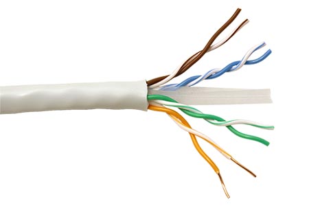 Kabel UTP kulatý, kat. 6, Eca, 100m, drát, AWG23