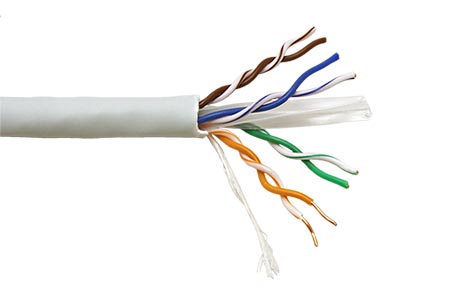 Kabel UTP kulatý, kat. 6a, LSOH, Dca, 100m, drát