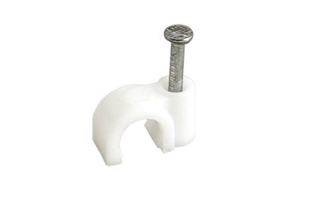 Kabelová příchytka, 6mm, bílá, 100ks