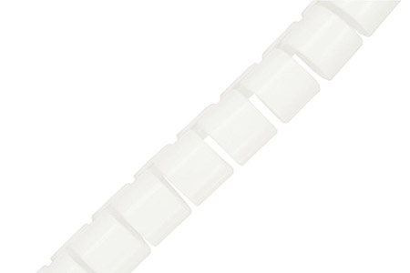 Kabelový organizér, průměr 15mm, se zaváděcím nástrojem, 10m, bílý
