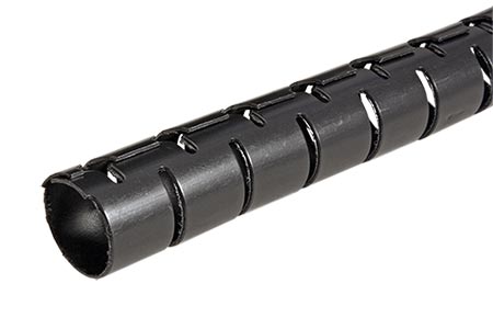 Kabelový organizér, průměr 15mm, se zaváděcím nástrojem, 10m, černý