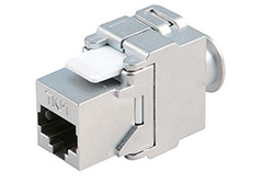 Keystone konektor RJ45 kat. 6a, stíněný,180°, montáž bez nástrojů  (918.035)