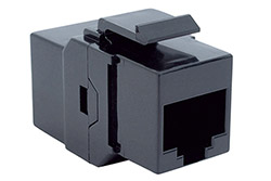 Keystone spojka RJ45 kat. 6, nestíněná, černá (940.112)