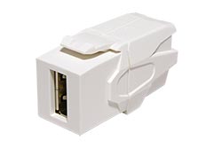 Keystone spojka USB A(F) - USB A(F), 90°